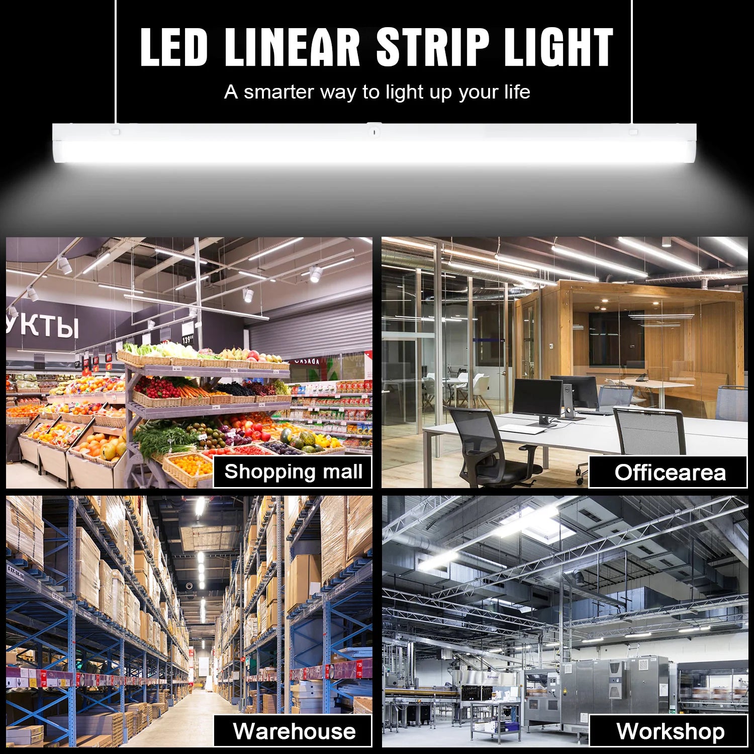 Lush Global Signature: STL-Series 8FT High-Output LED with Modular Sensor Base- Pack of 4 - Image 6