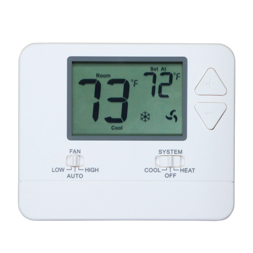 Amana GWT01NE Universal Wireless Digital Wall Thermostat Kit with Antenna Transceiver | 24V / Battery-Powered 2-Speed Fan Control for PTAC & Heat Pump Systems