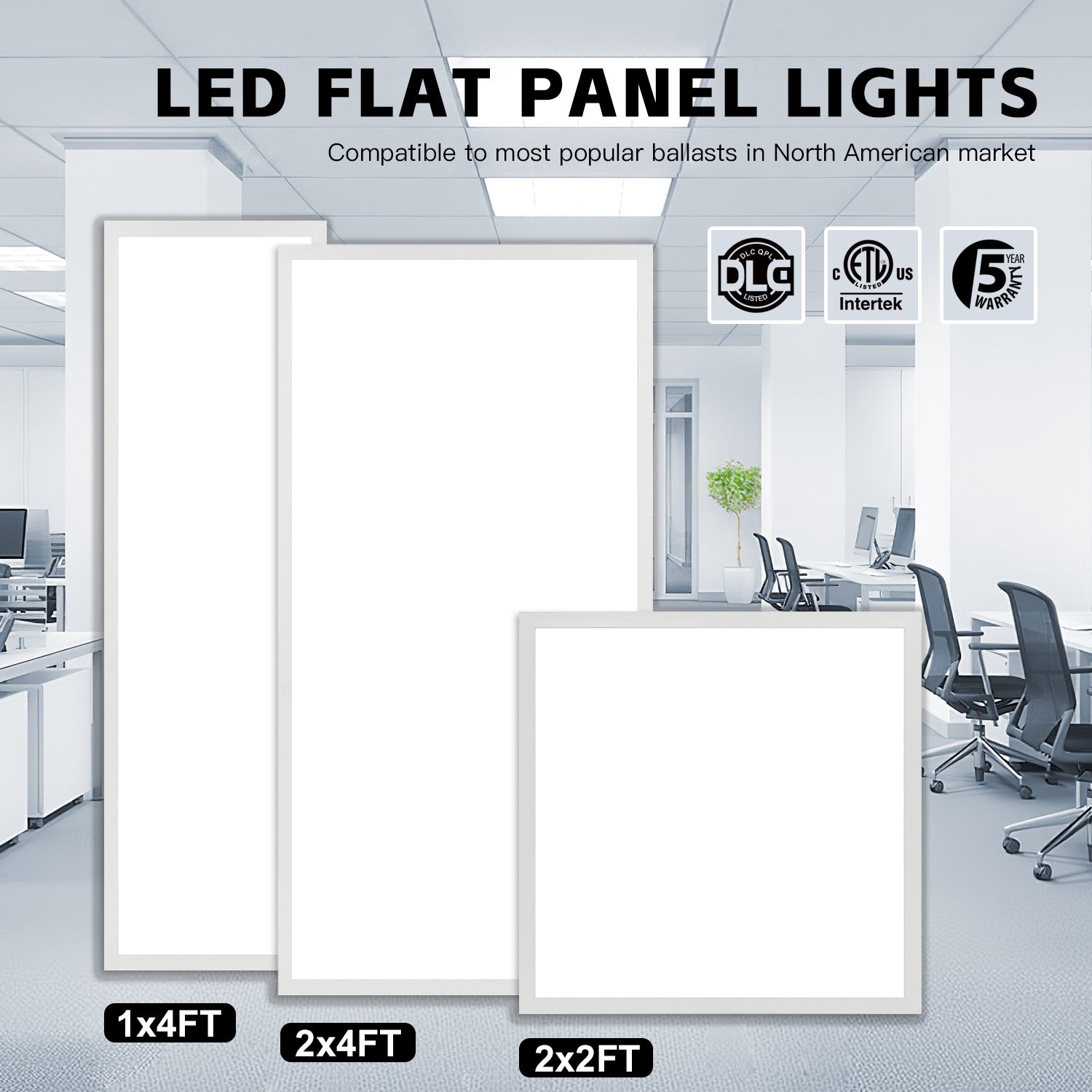 5-CCT and 5-Wattage Adjustment Switches on Lush Pro Ultra Panel