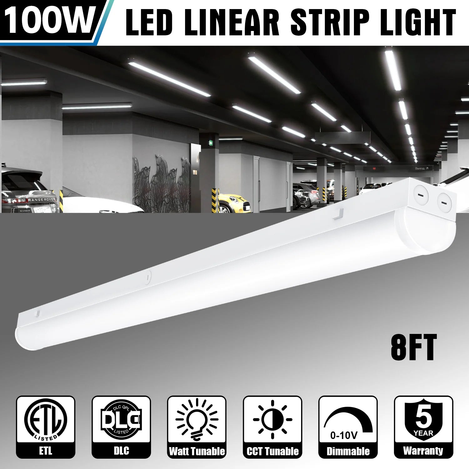 Lush Global Signature: STL-Series 8FT High-Output LED with Modular Sensor Base- Pack of 4 - Image 2