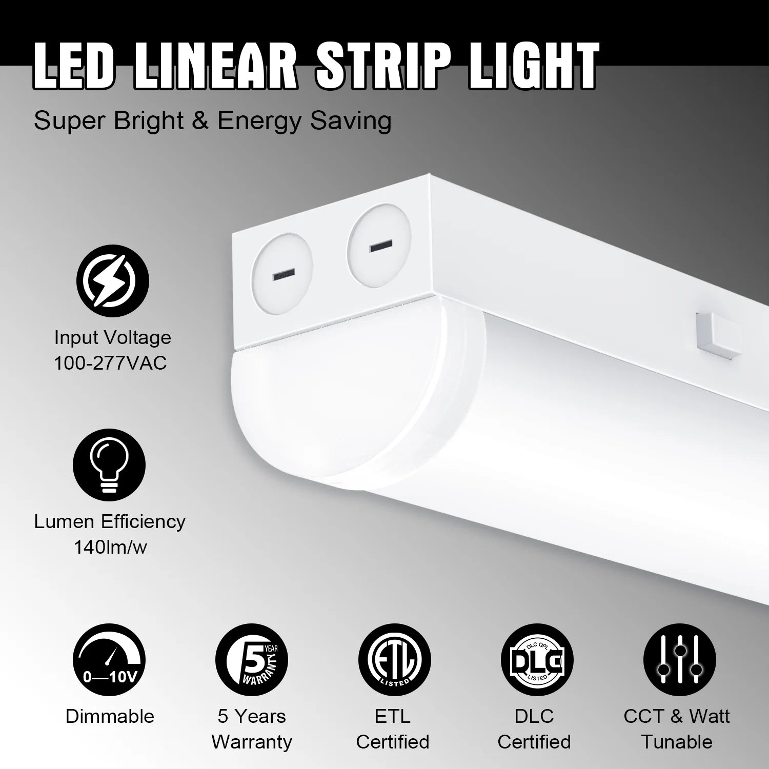 Lush Global Signature: STL-Series Multi-Phase LED Strip Light - 4ft| Pack of 8 - Image 3