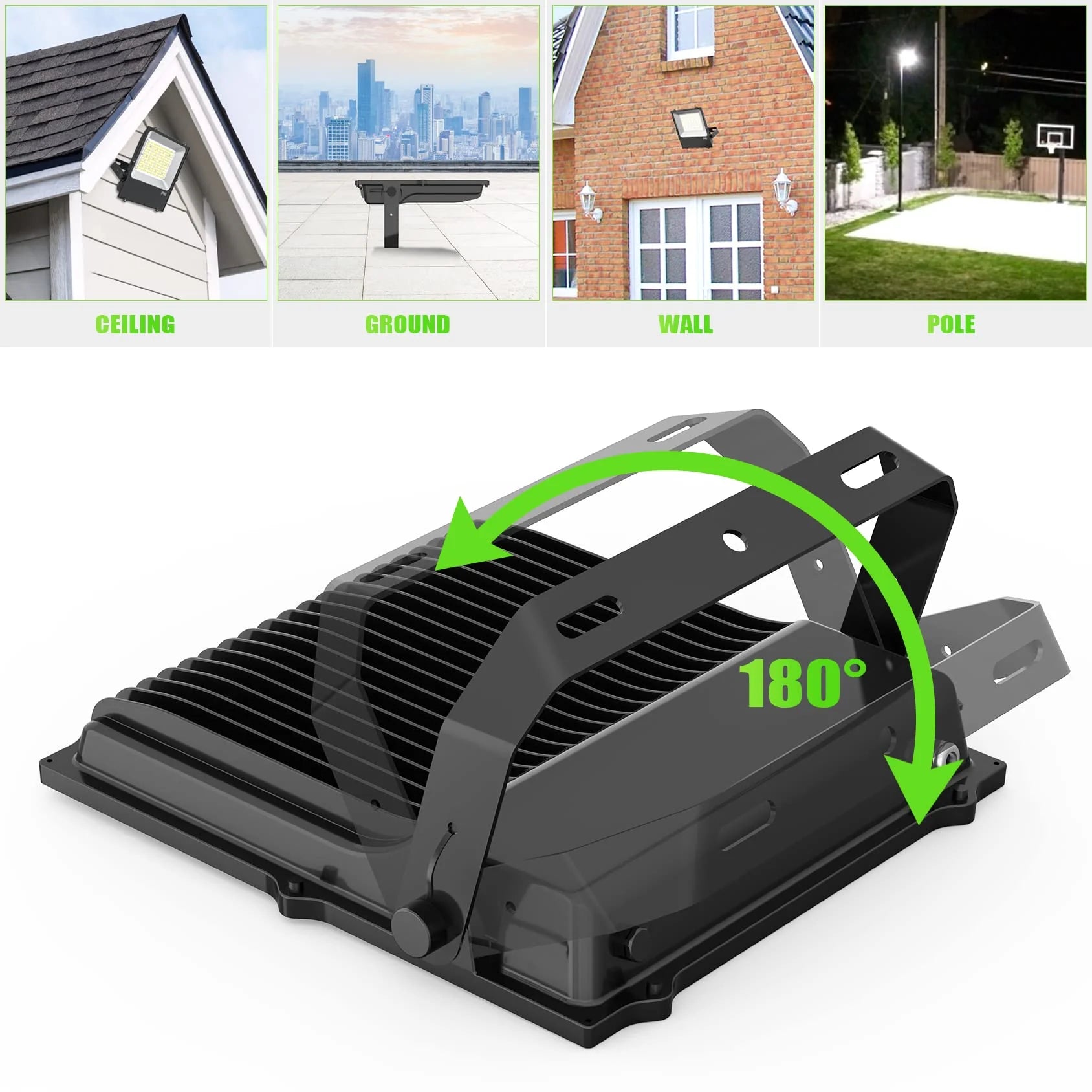 Lush Flood-Pro | 240W Commercial LED Flood Light | 33,600 Lumens - Image 3