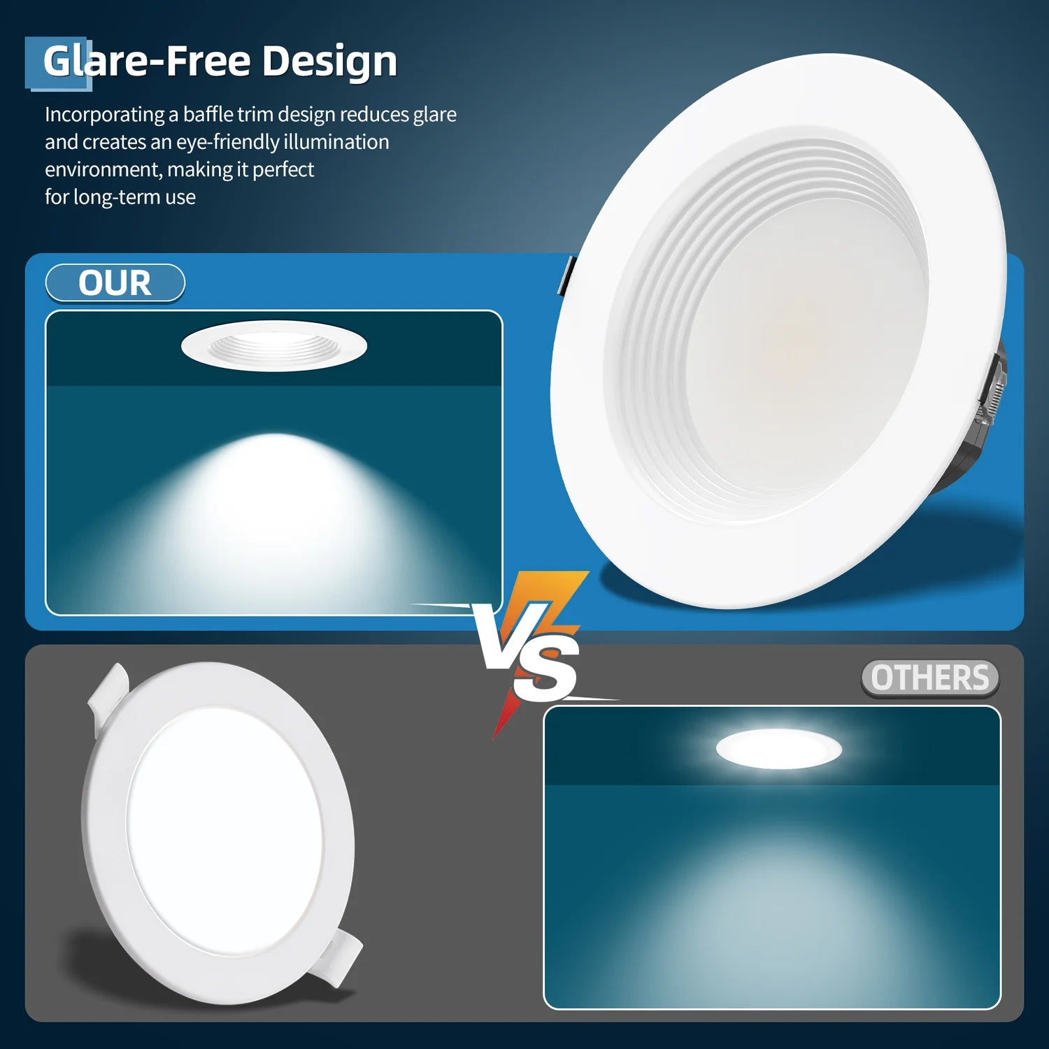 6" LED Commercial Downlight – DNL Series (6-Pack) | Selectable Wattage & CCT - Image 4