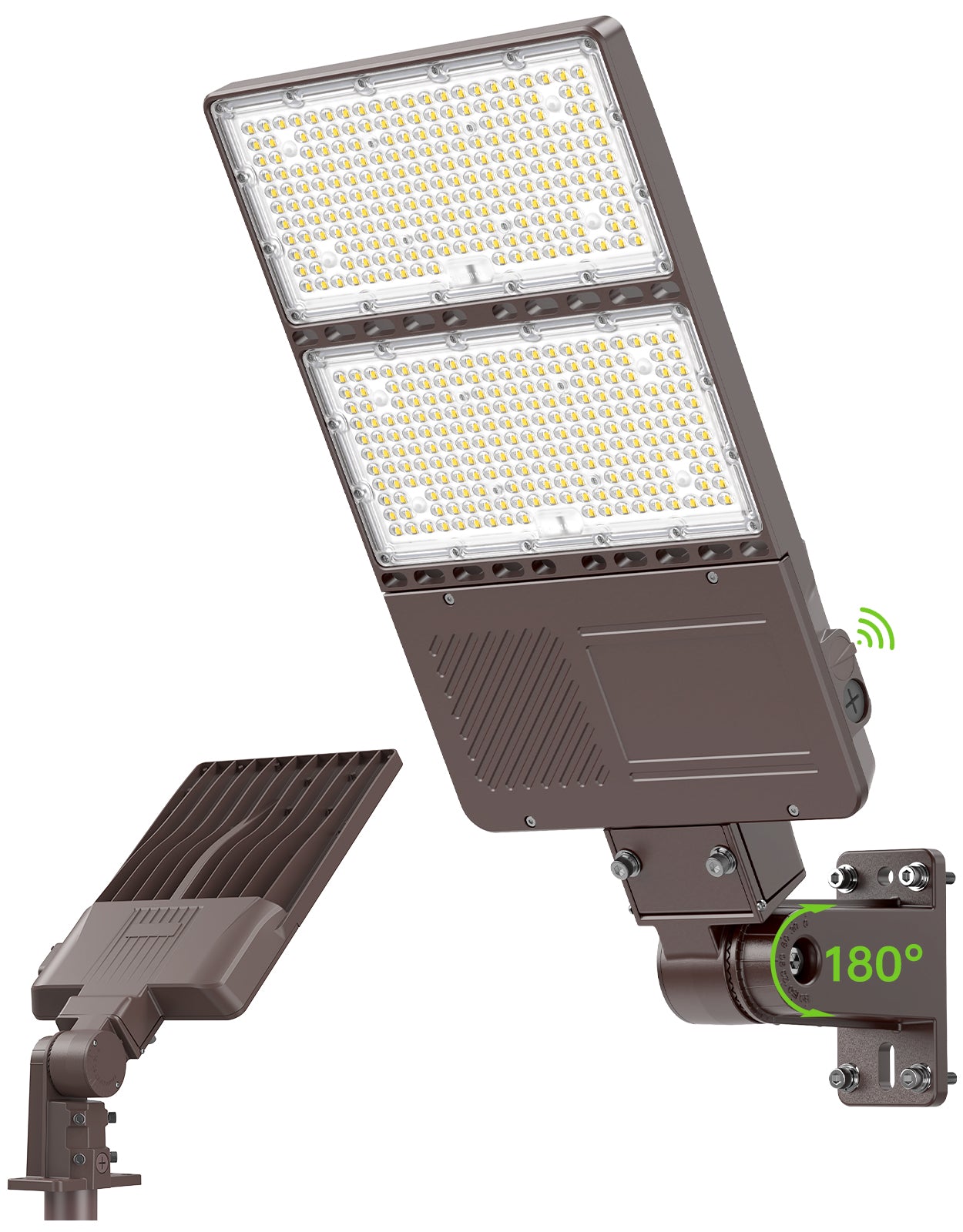 Lush Titan V2 LED Shoebox Light | Tunable Power & CCT | 100W - 320W Industrial Pole Light - Image 2
