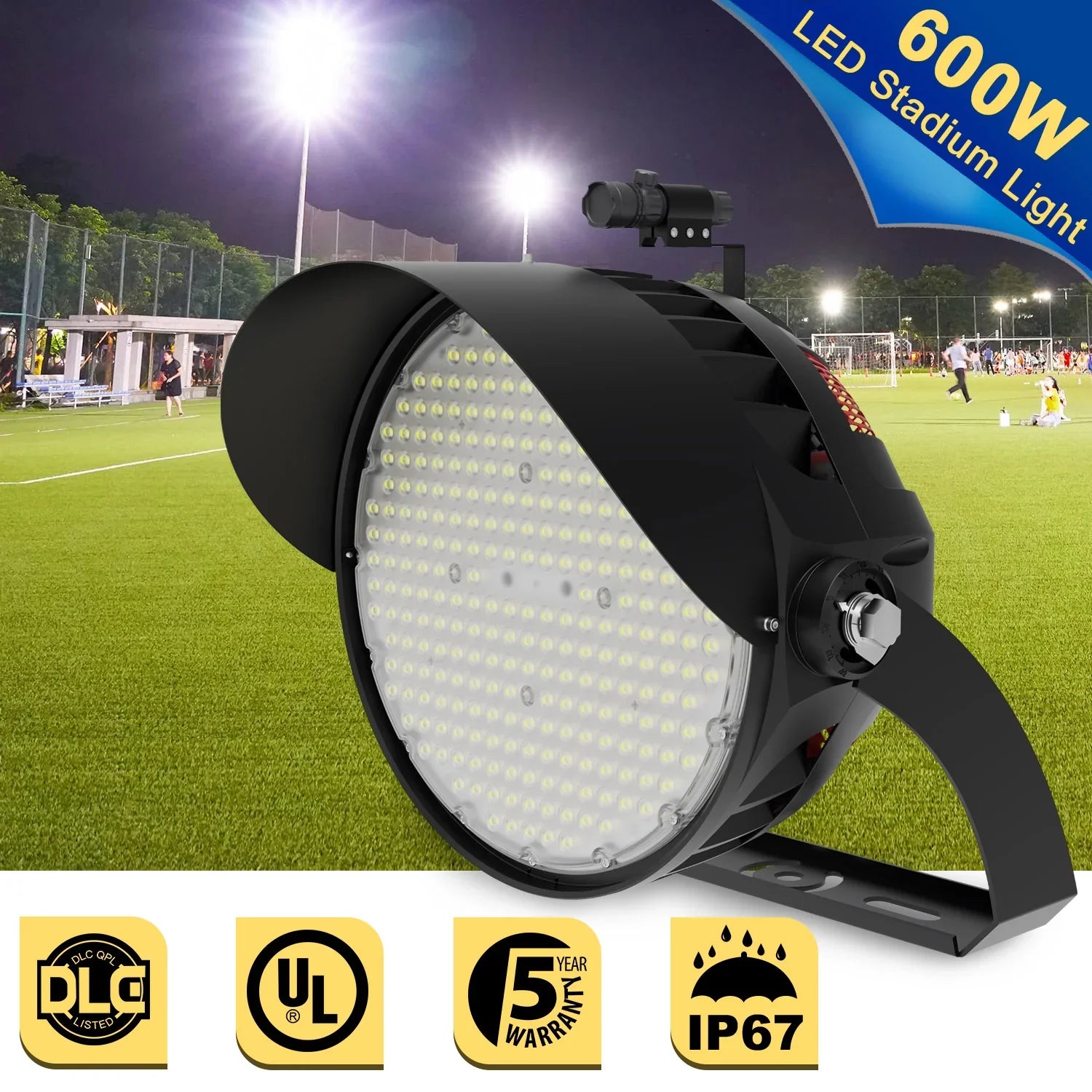 Lush Coliseum Pro LED Stadium Light | 600W | 90,000 Lumens | Standard & High Voltage - Image 2