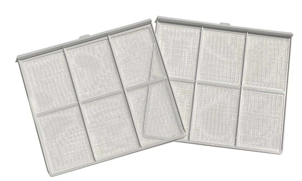 Front view of Amana FK10K Quiet White molded frame with washable nylon mesh