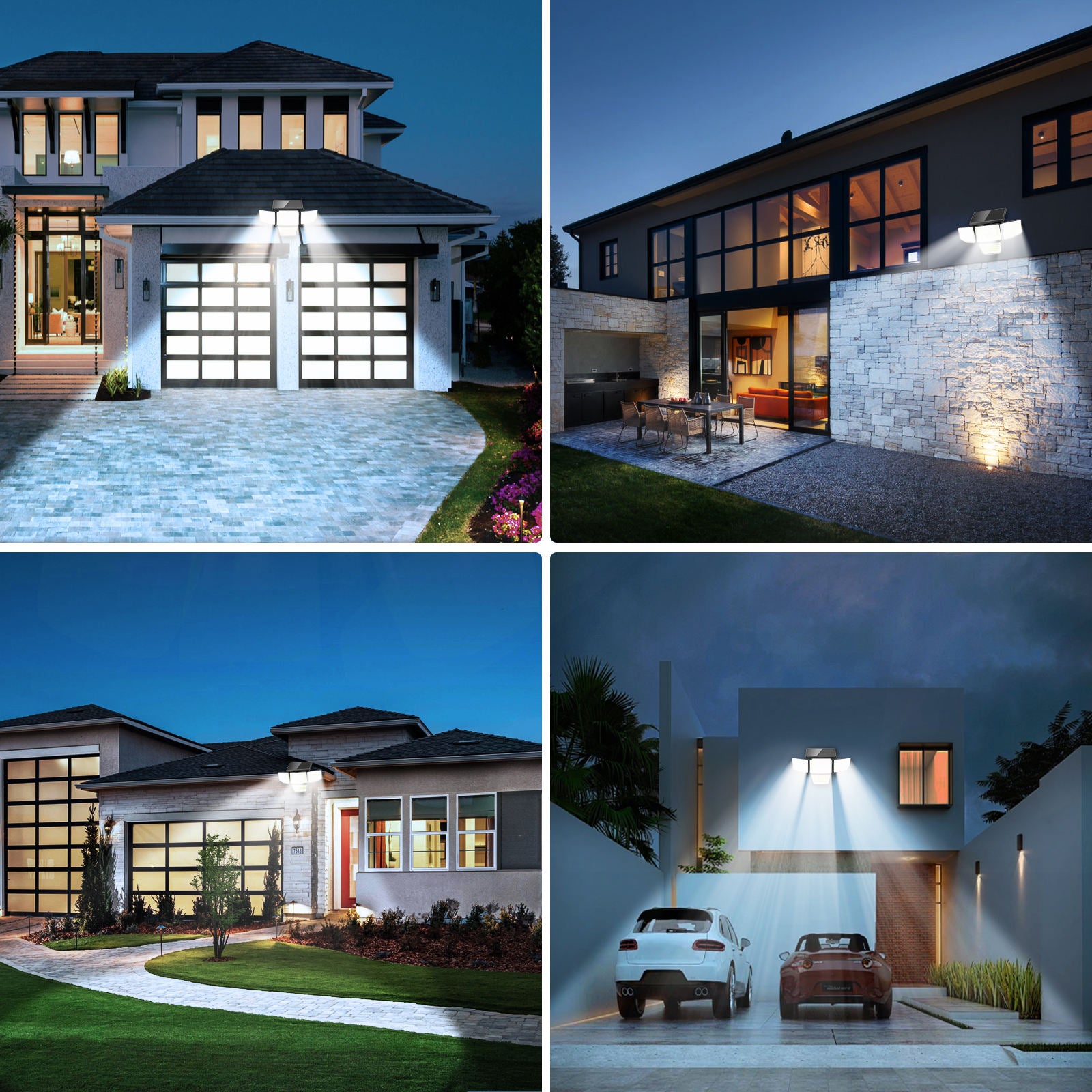 Solar Outdoor Wall Lights with Motion Sensor – Waterproof 6500K Daylight LED (2-Pack) - Image 6
