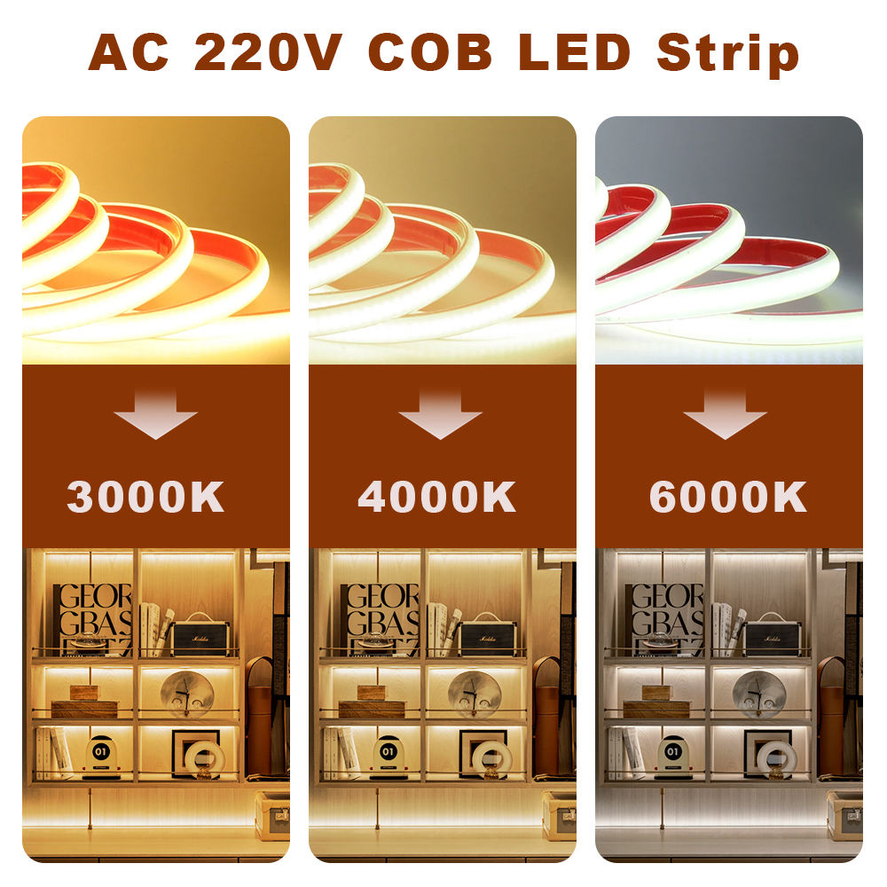 IP65 Waterproof COB LED Strip for Outdoor Landscape Lighting