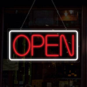 Lush Prime-Glow LED Open Sign for Business Storefronts