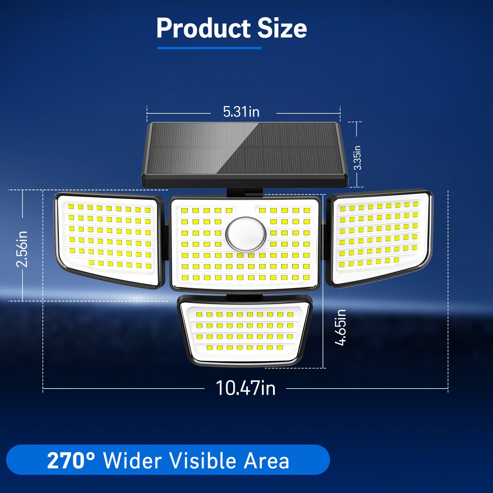 Solar Outdoor Wall Lights with Motion Sensor – Waterproof 6500K Daylight LED (2-Pack) - Image 4