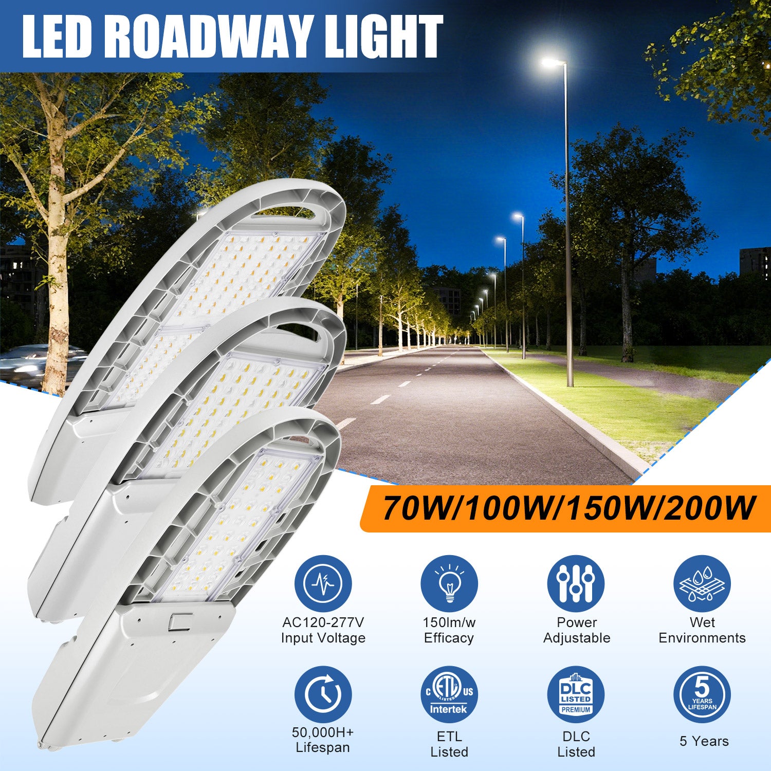 LUSH Pro LED Roadway Light | 28W-200W | DLC Premium - Image 2