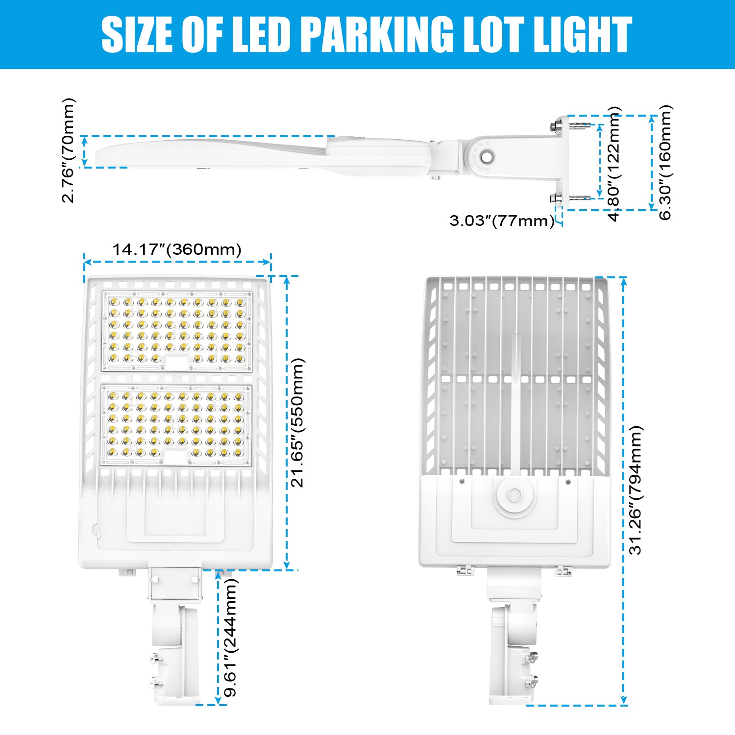 Waterproof IP65 Commercial Area Light by Lush Global Contracting