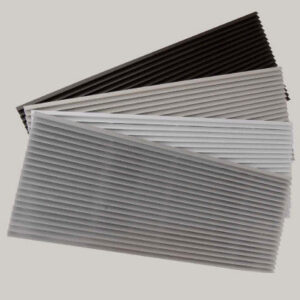 Amana AGK01SB commercial standard stamped aluminum exterior grille front view