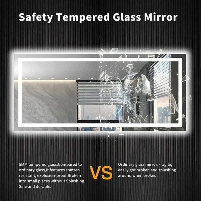 LED Bathroom Mirror – Backlit + Front Lit | Commercial Grade | Hospitality - Image 7