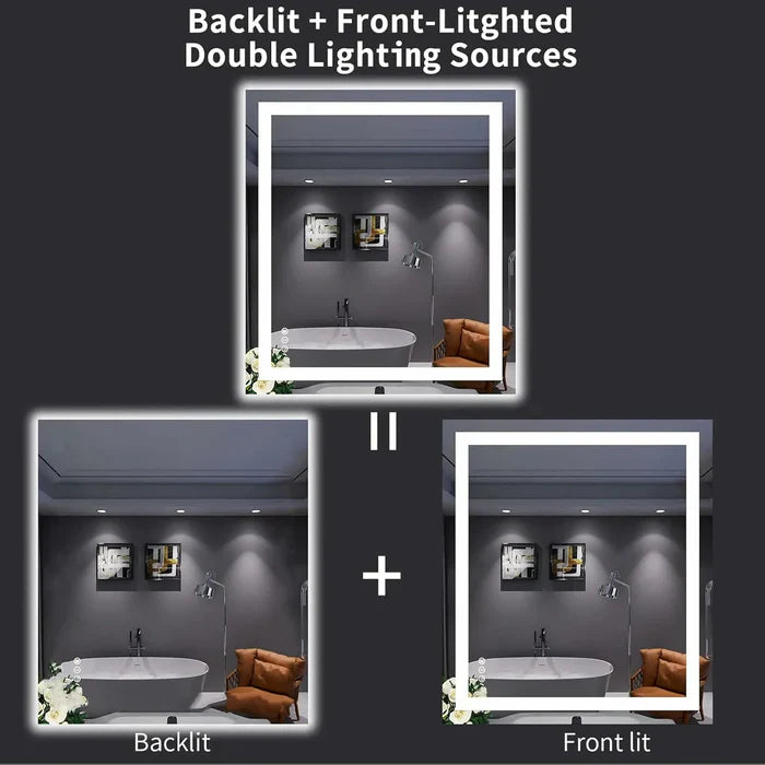 LED Bathroom Mirror – Backlit + Front Lit | Commercial Grade | Hospitality - Image 6